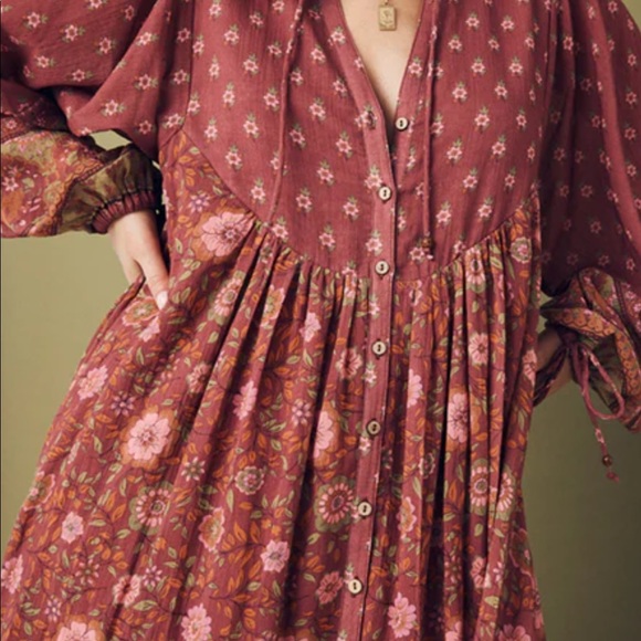 NWT Spell & The Gypsy Utopia Berry Gown - Picture 8 of 14
